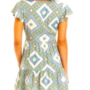 NWT TrueCraft Dress xl buttoned down tiered dress sunflowers design